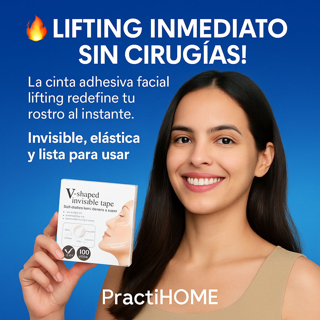 CINTA V-SHAPED ADHESIVA ELÁSTICA PARA  EL ROSTRO ✅