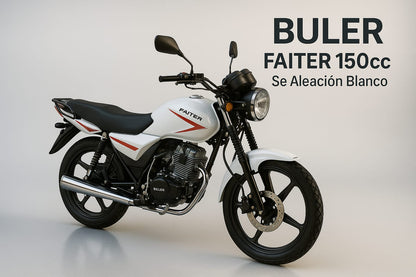 Motocicleta Buler Faiter Se 150cc Aleación Blanco