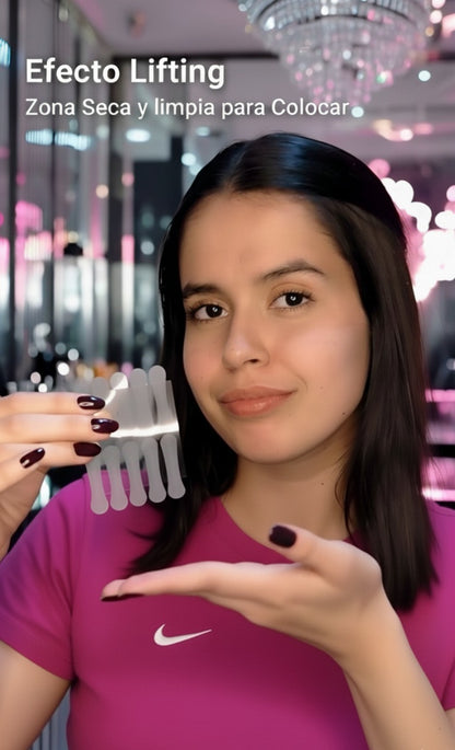 CINTA V-SHAPED ADHESIVA ELÁSTICA PARA  EL ROSTRO ✅